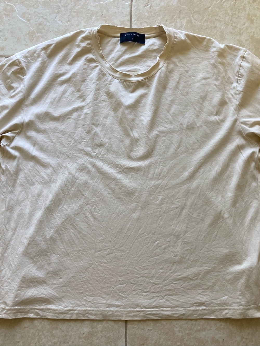 Richie Le cream t-shirt